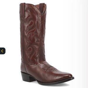 Dan Post Milwaukee Leather 13” Western Cowboy Boots Mens 10.5 Extra Wide Brown